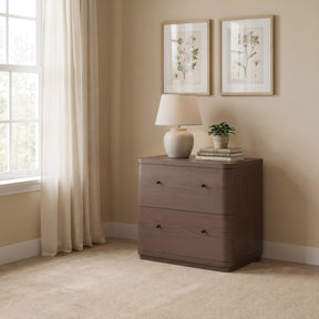 Penny Chocolate Mousse Nightstand - Ornate Home