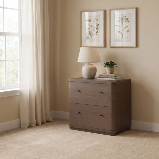 Penny Chocolate Mousse Nightstand - Ornate Home