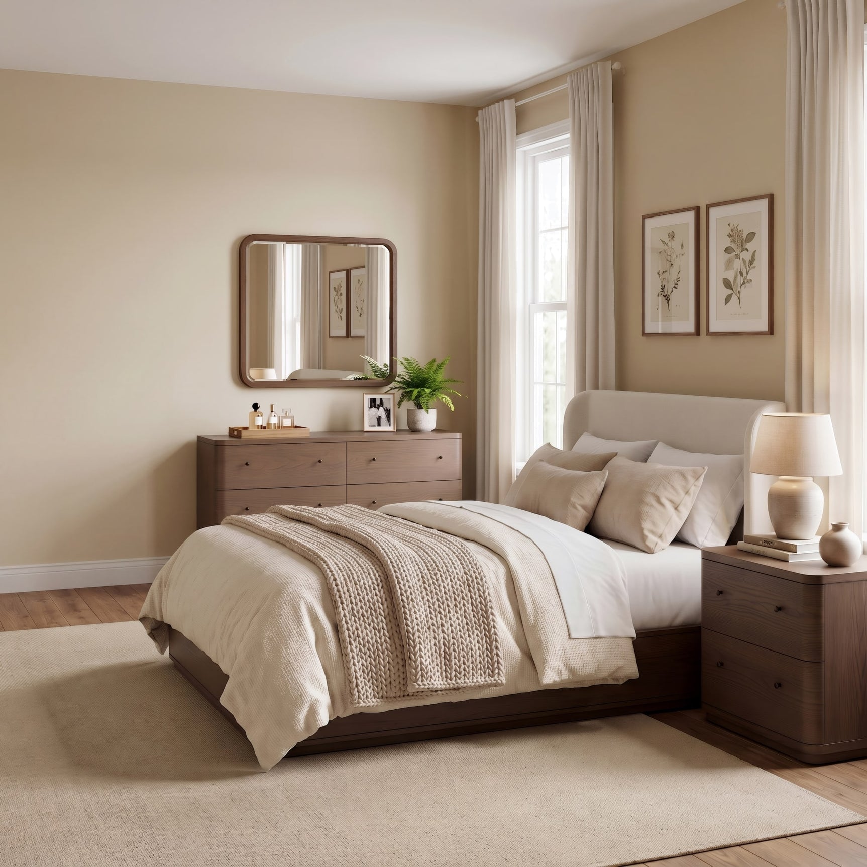 Penny Chocolate Mousse Queen Bed - Ornate Home