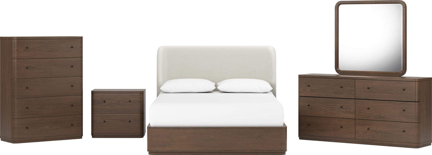 Penny Chocolate Mousse Queen Bed - Ornate Home