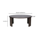 Penny Dark Brown Large Coffee Table - Ornate Home