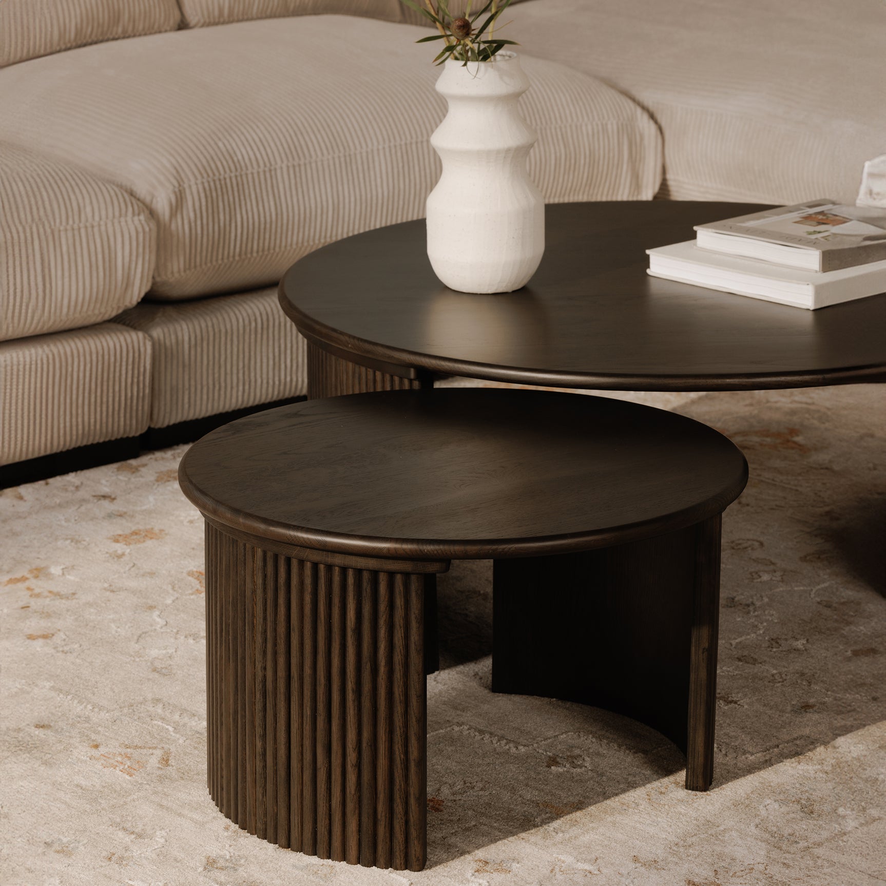 Penny Dark Brown Small Coffee Table - Ornate Home