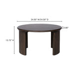 Penny Dark Brown Small Coffee Table - Ornate Home
