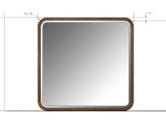 Penny Fluted Chocolate Mousse Dresser Mirror - Ornate Home