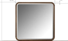 Penny Fluted Chocolate Mousse Dresser Mirror - Ornate Home