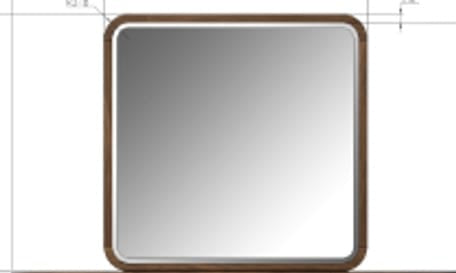 Penny Fluted Chocolate Mousse Dresser Mirror - Ornate Home