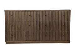 Penny Fluted Chocolate Mousse Dresser - Ornate Home