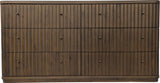 Penny Fluted Chocolate Mousse Dresser - Ornate Home