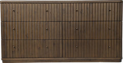 Penny Fluted Chocolate Mousse Dresser - Ornate Home