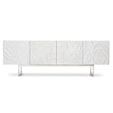 Penrose White Plaster Entertainment Credenza - Ornate Home