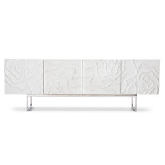 Penrose White Plaster Entertainment Credenza - Ornate Home