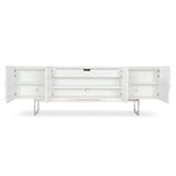Penrose White Plaster Entertainment Credenza - Ornate Home