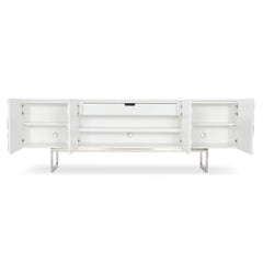 Penrose White Plaster Entertainment Credenza - Ornate Home
