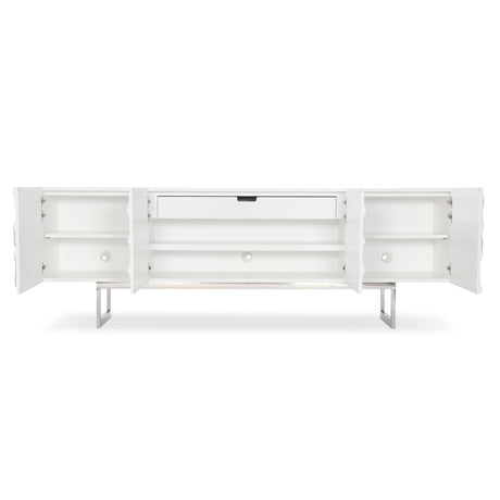 Penrose White Plaster Entertainment Credenza - Ornate Home