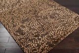 Pensacola 5x8 Brown Premium Wool&Viscose Rug - Clearance - Ornate Home