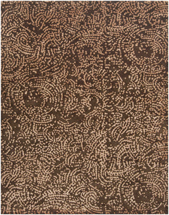 Pensacola 5x8 Brown Premium Wool&Viscose Rug - Clearance - Ornate Home