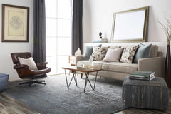 Pensacola 5x8 Charcoal Premium Wool&Viscose Rug - Clearance - Ornate Home