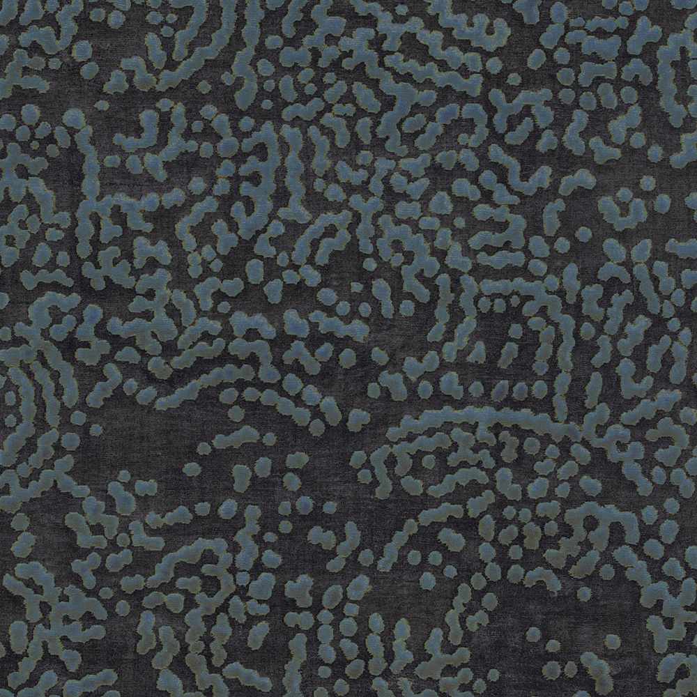 Pensacola Denim/Black Premium Wool&Viscose Rug - Clearance - Ornate Home