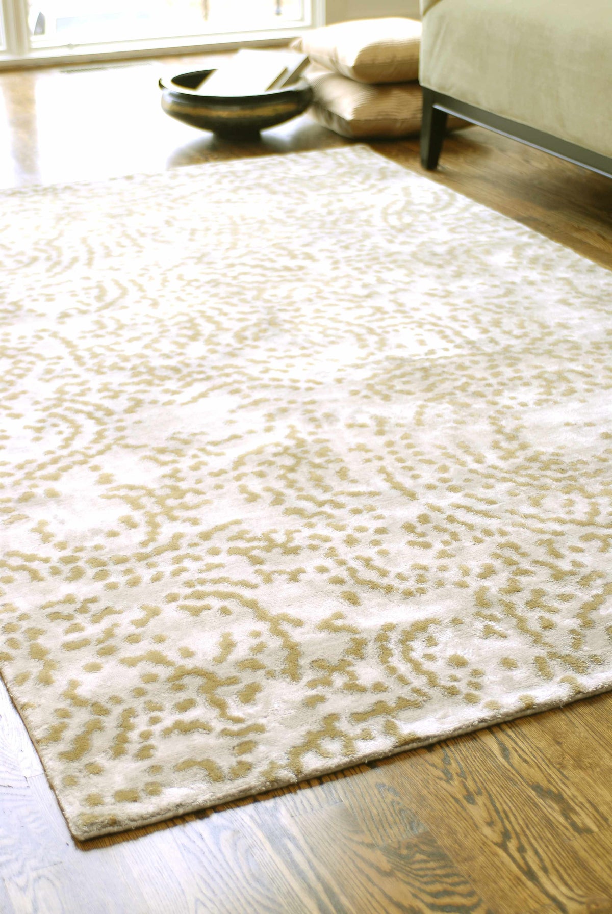 Pensacola Tan Premium Wool&Viscose Rug - Clearance - Ornate Home