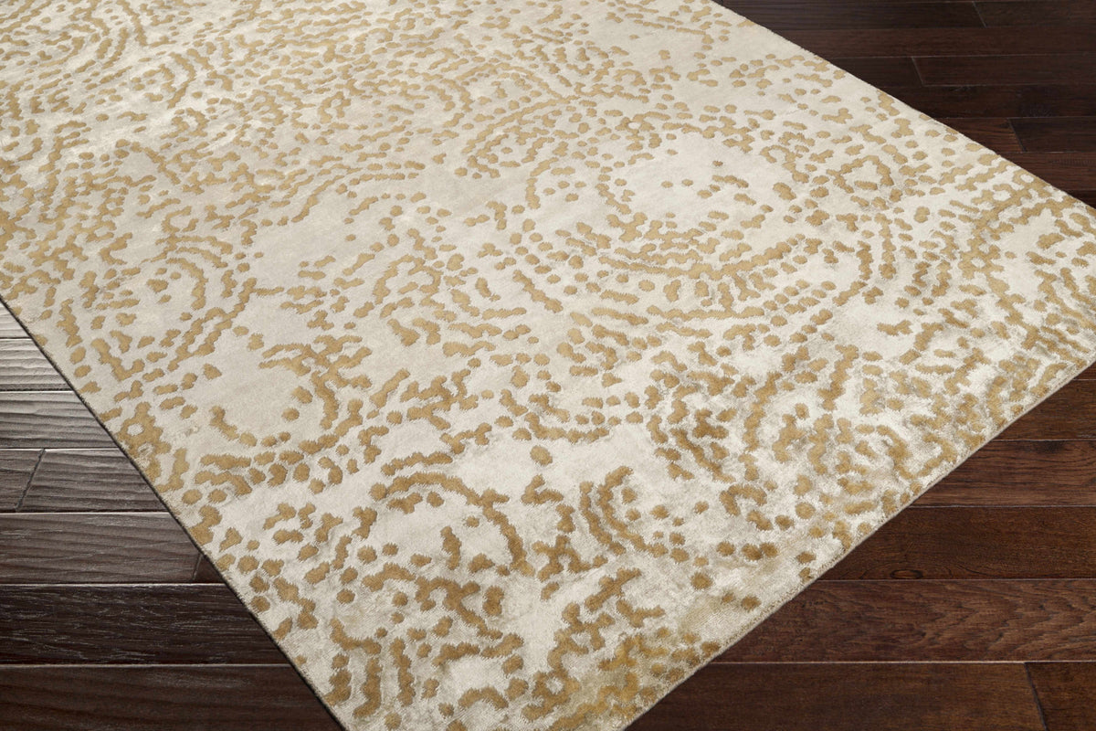 Pensacola Tan Premium Wool&Viscose Rug - Clearance - Ornate Home