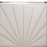 Penthouse Ash Gray/Frosted Linen Eastern King Canopy Bed - Ornate Home