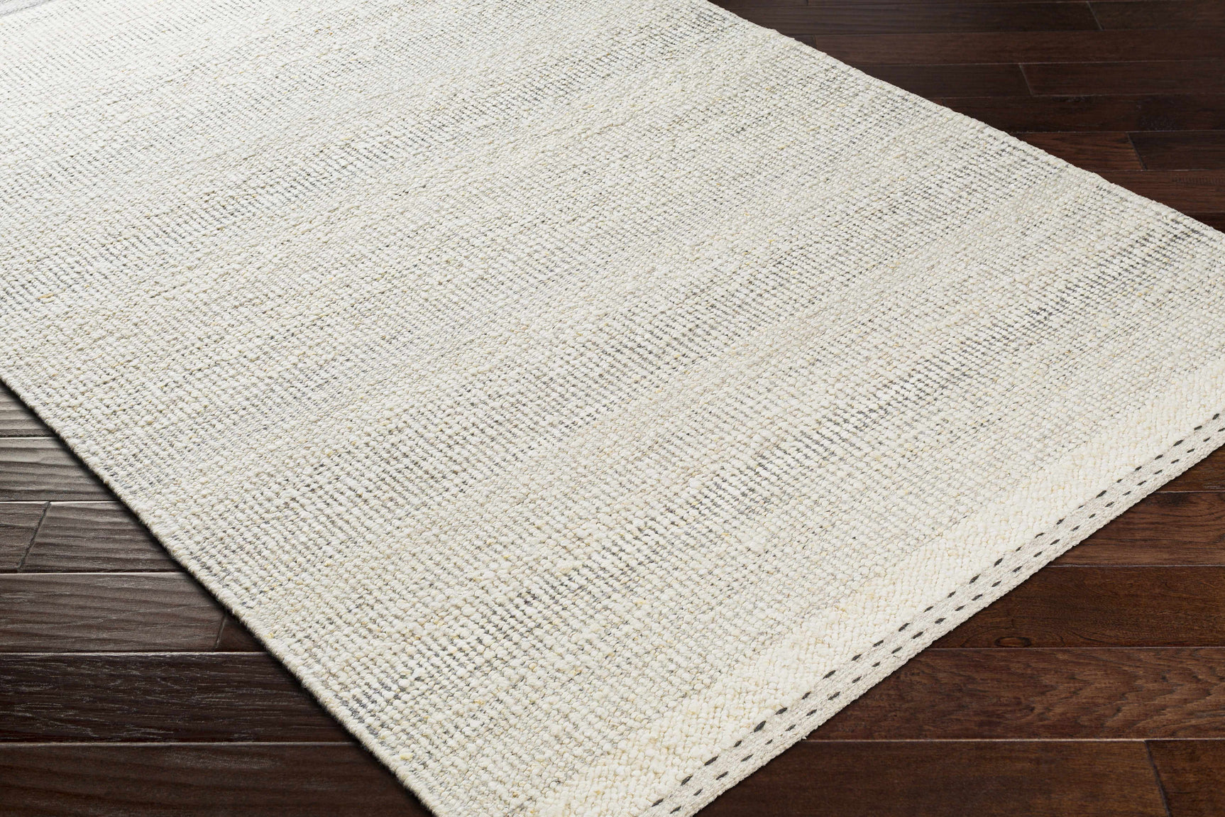 Penticton Cream Flat Woven Wool Rug - Ornate Home