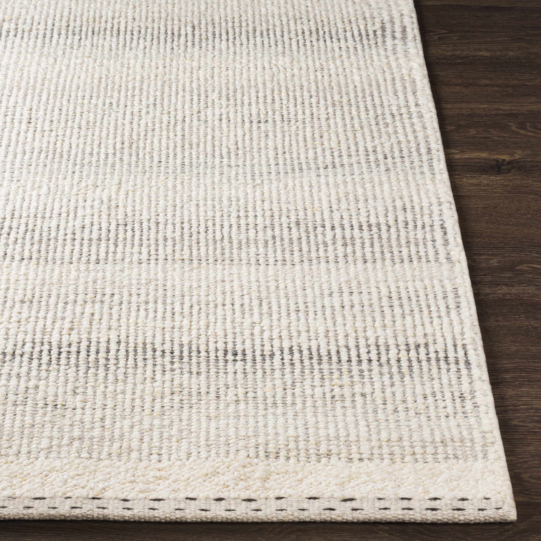 Penticton Cream Flat Woven Wool Rug - Ornate Home