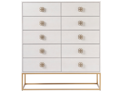 Peony Alabaster Drawer Chest - Ornate Home