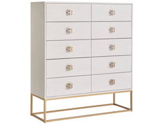 Peony Alabaster Drawer Chest - Ornate Home