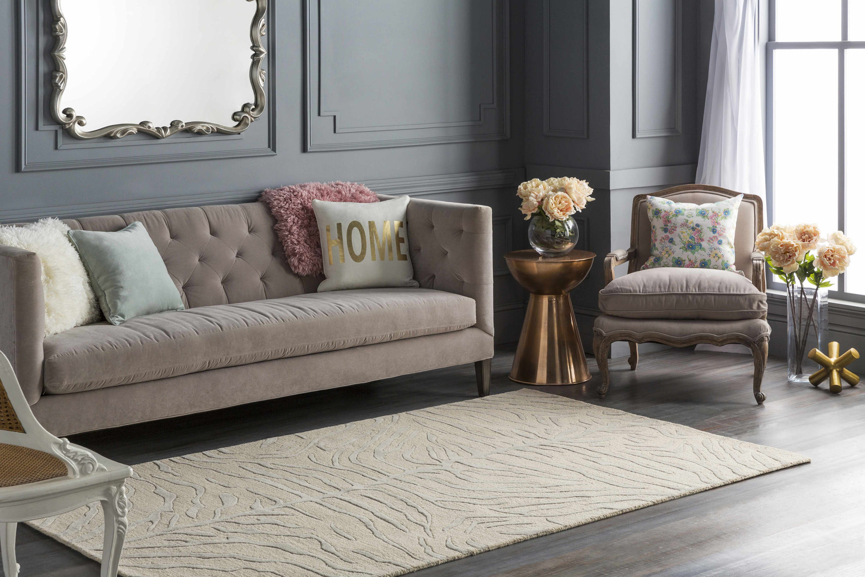 Peora Zebra Print Area Rug - Ornate Home