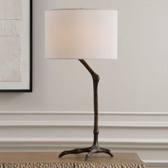Perch Bird-Leg Bronze Table Lamp - Ornate Home
