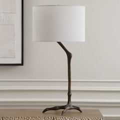 Perch Bird-Leg Bronze Table Lamp - Ornate Home
