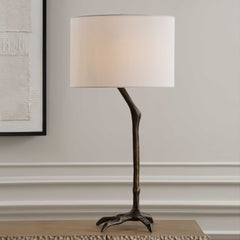 Perch Bird-Leg Bronze Table Lamp - Ornate Home