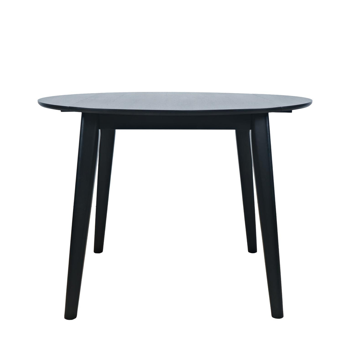 Percy Black Drop Leaf Dining Table w/ 2 Beck Chairs - Ornate Home