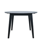 Percy Black Drop Leaf Dining Table w/ 2 Tate Chairs - Ornate Home