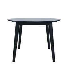 Percy Black Drop Leaf Dining Table w/ 2 Tate Chairs - Ornate Home