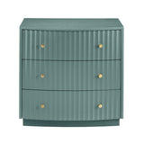 Percy Teal Three-Drawer Chest - Ornate Home