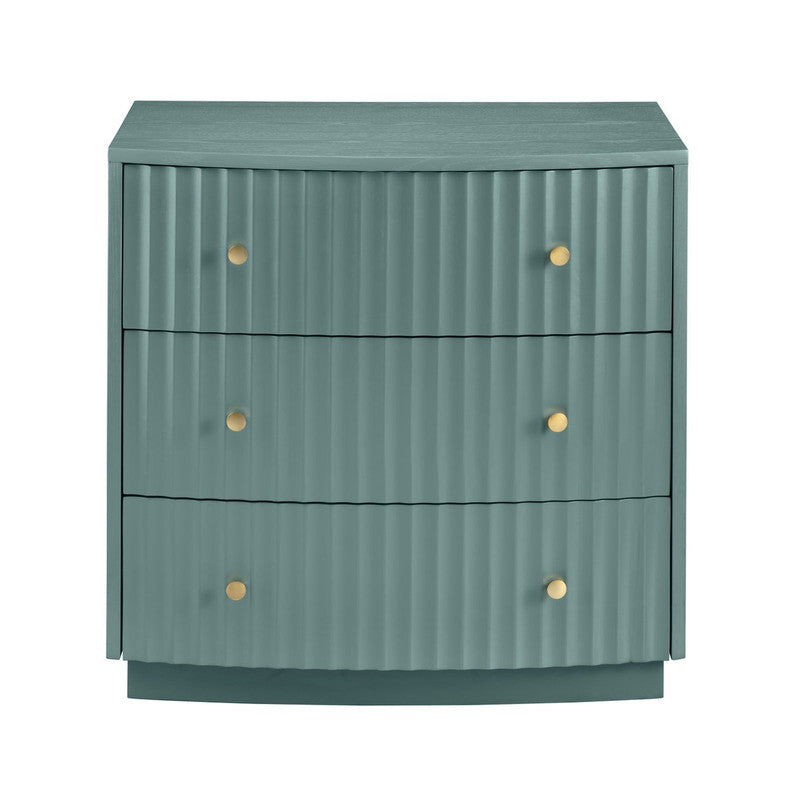 Percy Teal Three-Drawer Chest - Ornate Home