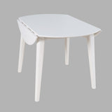 Percy White Drop Leaf Dining Table - Ornate Home