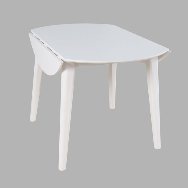 Percy White Drop Leaf Dining Table - Ornate Home