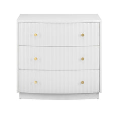 Percy White Three-Drawer Chest - Ornate Home