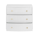 Percy White Three-Drawer Chest - Ornate Home