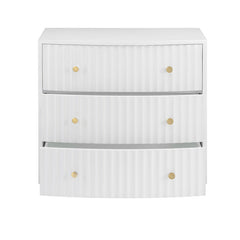 Percy White Three-Drawer Chest - Ornate Home