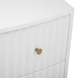 Percy White Three-Drawer Chest - Ornate Home