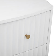 Percy White Three-Drawer Chest - Ornate Home