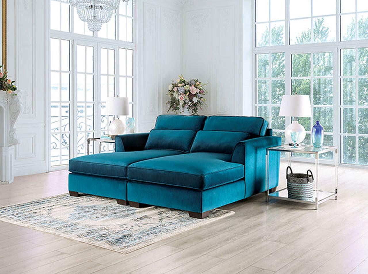 Peregrine Teal Sectional - Ornate Home