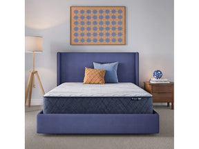 Perfect Day Blue/White Queen 12″ Firm Mattress in a Box - Ornate Home