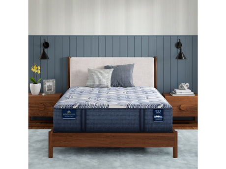 Perfect Sleeper Pro Dublin 14" Dark Blue/White Latex Hybrid Cal King Medium Mattress - Ornate Home