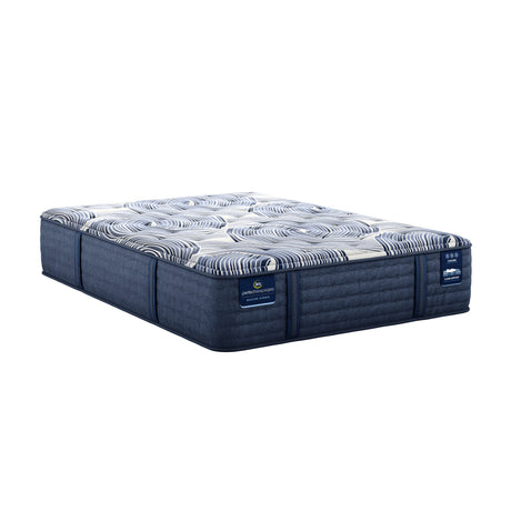 Perfect Sleeper Pro Dublin 14" Dark Blue/White Latex Hybrid Queen Medium Mattress - Ornate Home