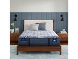 Perfect Sleeper Pro Dublin 14" Dark Blue/White Latex Hybrid Twin XL Medium Mattress - Ornate Home